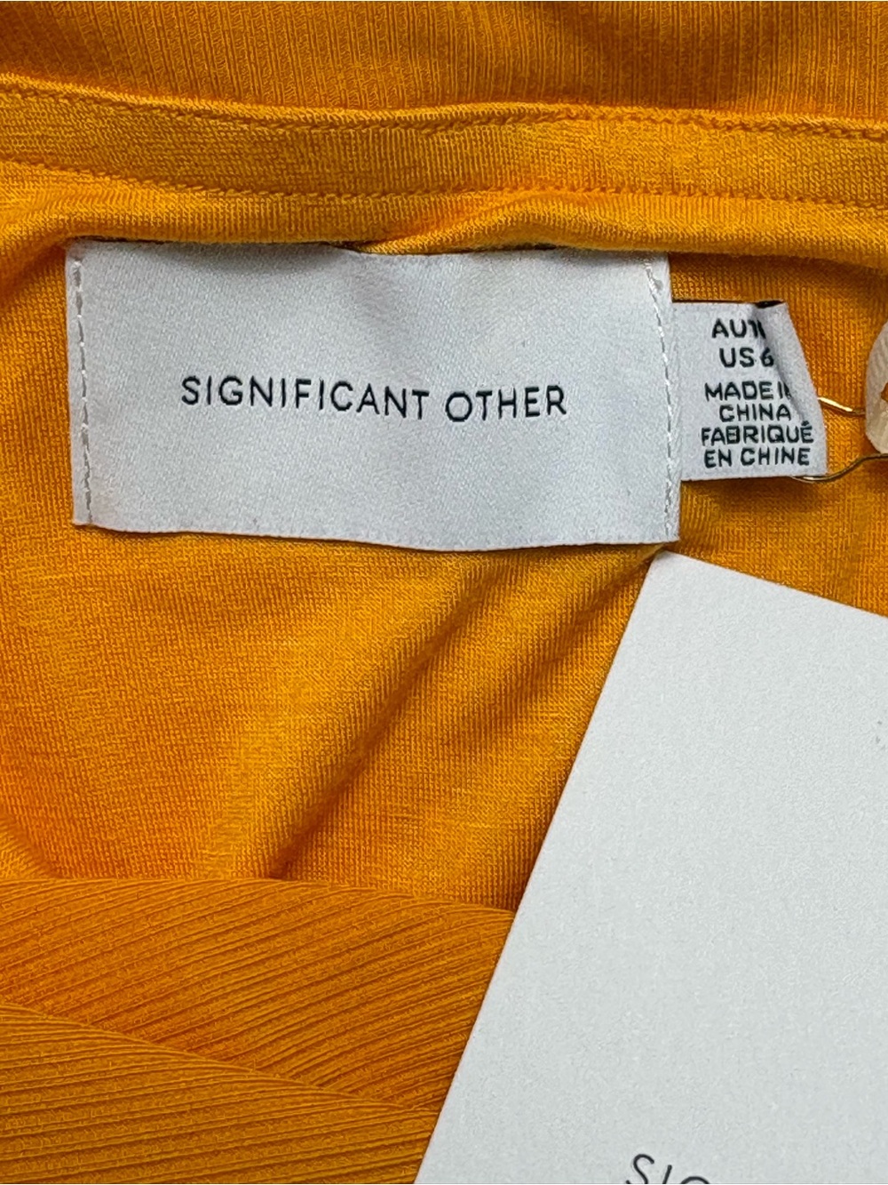 NWT Significant Other Cindy Dress Marigold One Shoulder Cutout Dress US 6 - Picture 8 of 13